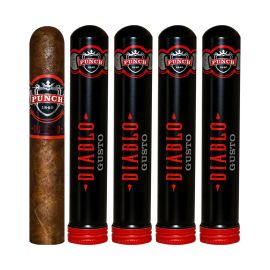 Punch Diablo Gusto Tubo - robusto Natural pack of 5