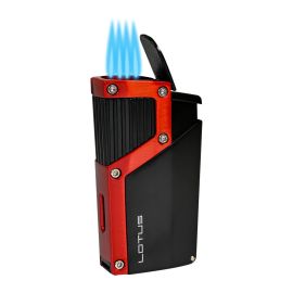 Lotus Czar Quad Torch Lighter with Punch Red each