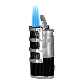 Supernova Triple Torch Lighter with Punch Black each
