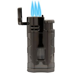 Rocky Patel Lighter Hex Triple Torch Gunmetal each