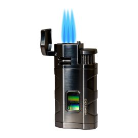 Vertigo Envoy Triple Torch Lighter Gunmetal each