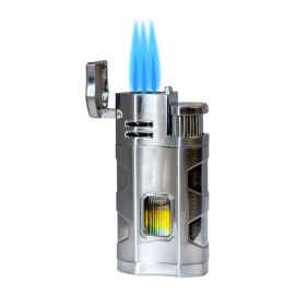 Vertigo Envoy Triple Torch Lighter Silver each