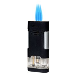 Jetline Mongoose Triple Torch Lighter with Punch Black each