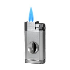 Vertigo Saber Double Torch Lighter with V Cutter Chrome each