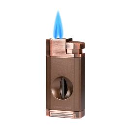 Vertigo Saber Double Torch Lighter with V Cutter Copper each