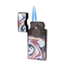 Rocky Patel Lighter Artisan Dual Torch Gunmetal each