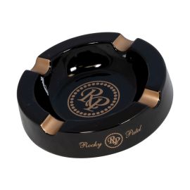 Rocky Patel Round Ashtray Black and Gold each