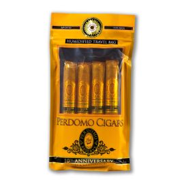 Perdomo Humidified Bag 10th Anniversary Champagne Natural pack of 4