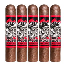 Chillin Moose Bull Moose Maduro Robusto Gordo Maduro pack of 5