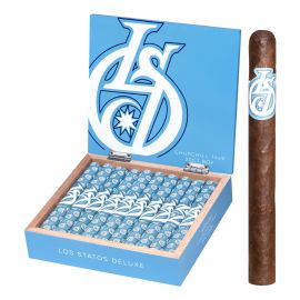 Los Statos Deluxe Maduro Churchill box of 20