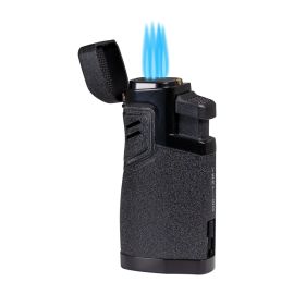 Vertigo Hercules Quad Torch Lighter with Punch Black each