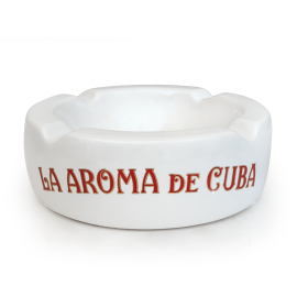 La Aroma de Cuba Ceramic Ashtray White each