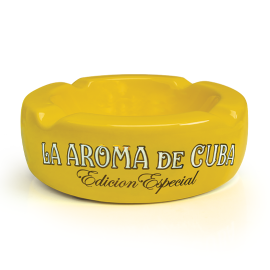 La Aroma de Cuba Ceramic Ashtray Edicion Especial Yellow each