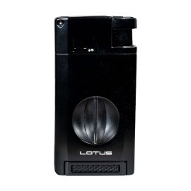 Lotus Excalibur Double Torch Lighter with Cutters Black each