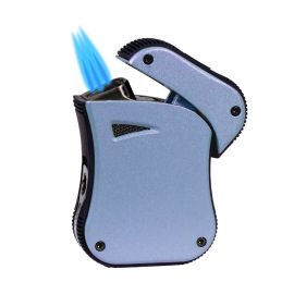 Lotus Blaze Triple Torch Lighter with Punch Blue each