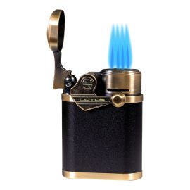 Lotus Winston Quad Torch Table Lighter Brass each