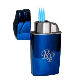 Rocky Patel Lighter VIP Triple Torch With Punch Blue each