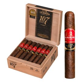 La Aurora 107 USA Belicoso Maduro box of 20