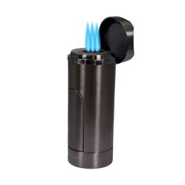 Veritgo King Triple Torch Lighter with Punch Gunmetal each