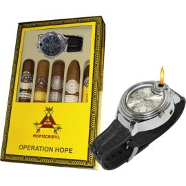 Montecristo Father's Day Collection With Watch Lighter box of 5
