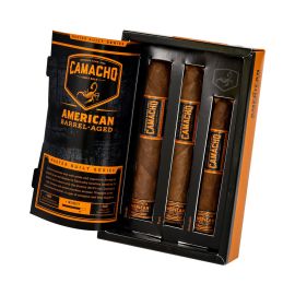Camacho American Barrel Aged Assortment Maduro box of 3