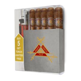 Montecristo Platinum Toro Cigar Collection With Lighter Natural box of 5