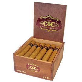 C And C Connecticut Robusto NATURAL box of 18