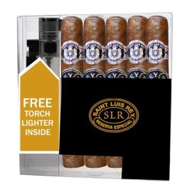 Saint Luis Rey Toro With Torch Lighter NATURAL box of 5