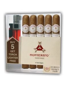 Montecristo White Toro With Lighter