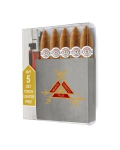 Montecristo White No 2 Belicoso Cigar Collection With Lighter