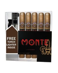 Monte By Montecristo Toro With Torch Cigar Lighter