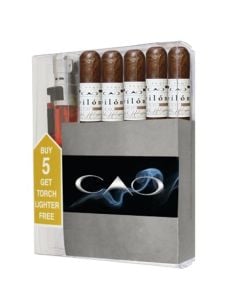 CAO Pilon Robusto Cigar Collection With Cigar Lighter