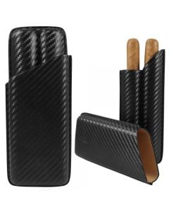Lotus 62 Ring 2 Finger Carbon Fiber Cigar Case