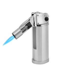 Rikang Table Lighter Super Blower Torch Silver