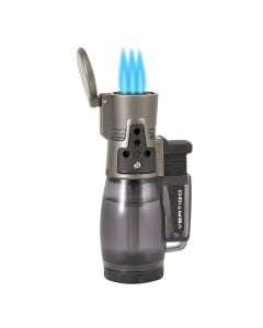 Vertigo Cyclone 2 Triple Torch Lighter Charcoal