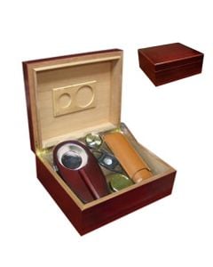 Diplomat 25-50 Count Cherry Humidor Gift Set
