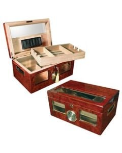 Valencia 100 Ct. High Gloss Humidor W/ Beveled Glass