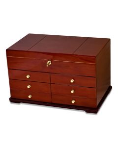 Ravello 300 Cigar Glossy Burl Cabinet Humidor