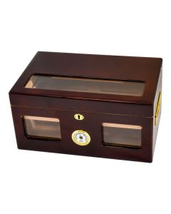 Milano Elegant 75-100 Cigar Deluxe Glass Top Humidor