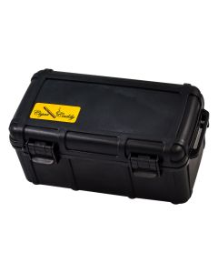 Cigar Caddy 15 Cigar Waterproof Travel Humidor Black