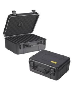 Cigar Caddy 40 Cigar Waterproof Travel Humidor Black