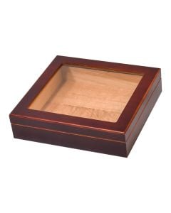 Traveler Glasstop Humidor Cherry