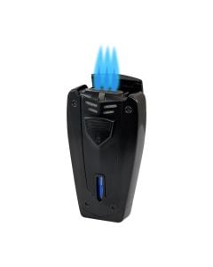 Lotus Fusion Triple Torch Lighter with Punch