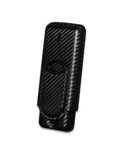 Lotus 70 Ring 2 Finger Carbon Fiber Cigar Case and Cigar Cutter