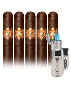 El Rey Del Mundo Robusto Glass Tubo Plus Lighter