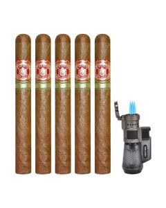 Arturo Fuente 858 with Torch Lighter