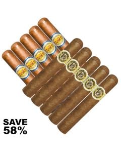 Double Stack La Aurora Sapphire VS Macanudo Café