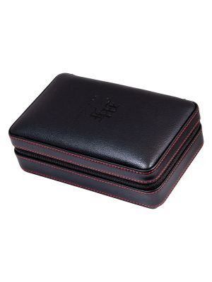 My Father Travel Humidor Black Leather