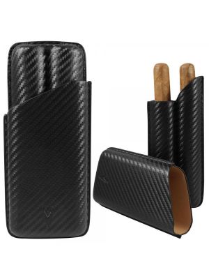 Lotus 70 Ring Carbon Fiber 2 Finger Cigar Case