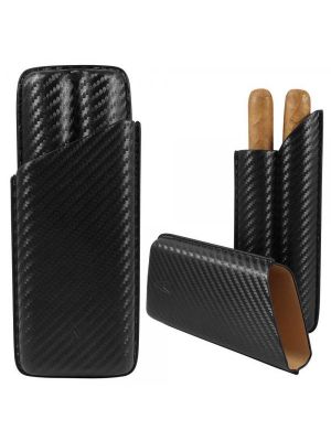 Lotus 62 Ring 2 Finger Carbon Fiber Cigar Case